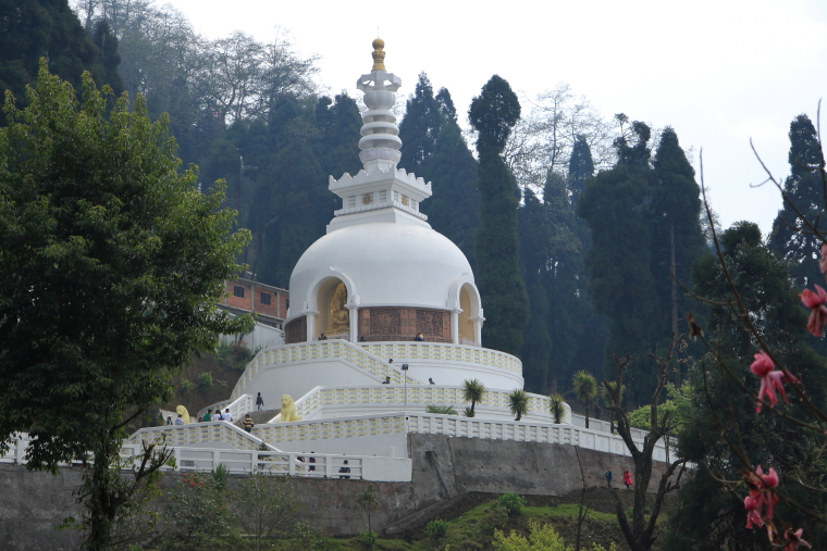 Peace Pagoda Darjeeling - Image by Subhadeep of My Travel Frames